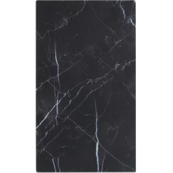 Cuisson<Gifi Cache plaque de cuisson en verre noir effet marbre 52x30cm