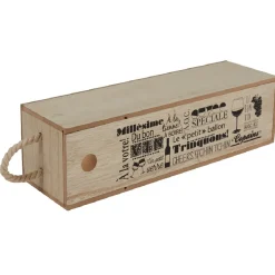 Vaisselle Et Accessoires De Table<Gifi Caisse en bois pour bouteille de vin design naturel