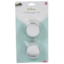 Cuisson<Gifi Caissette à muffin en aluminium gris x80