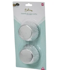 Cuisson<Gifi Caissette à muffin en aluminium gris x80
