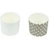Cuisson<Gifi Caissette à muffin motif pois gris bleu x25