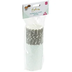 Cuisson<Gifi Caissette à muffin motif pois gris bleu x25