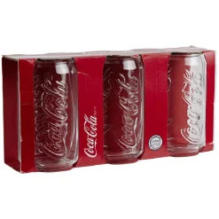 Vaisselle Et Accessoires De Table<Gifi Canette de Coca x3 en verre transparent