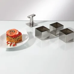 Cuisson<Gifi Carré de présentation X3 et poussoir