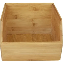 Rangement De Cuisine<Gifi Casier en bambou empilable