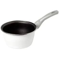 Cuisson<Gifi Casserole acier émaillé noir et blanc Ø 16 cm