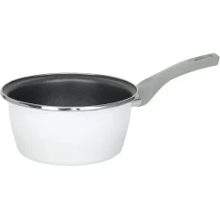 Cuisson<Gifi Casserole acier émaillé noir et blanc Ø 18 cm