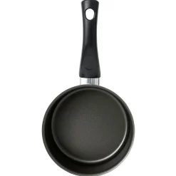 Cuisson<Gifi Casserole aluminium antiadhésive noir et rouge Ø 16 cm