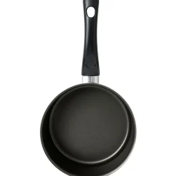 Cuisson<Gifi Casserole aluminium antiadhésive noir et rouge Ø 20 cm