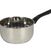 Cuisson<Gifi Casserole anti adhésive inox poignée noire
