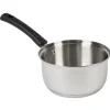 Cuisson<Gifi Casserole antiadhésive inox poignée bakélite noire