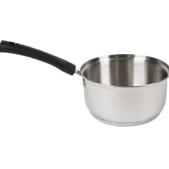 Cuisson<Gifi Casserole antiadhésive inox poignée bakélite noire