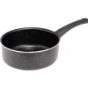 Cuisson<Gifi Casserole effet pierre antiadhérente noir Ø20xH7,5cm