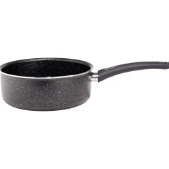 Cuisson<Gifi Casserole effet pierre antiadhérente noir Ø20xH7,5cm