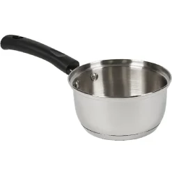 Cuisson<Gifi Casserole inox avec poignée bakélite noir ø 18 cm