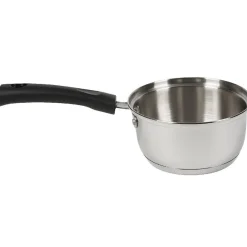 Cuisson<Gifi Casserole inox avec poignée bakélite noir ø 18 cm