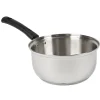 Cuisson<Gifi Casserole inox avec poignée bakélite noir ø 20 cm