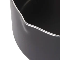 Cuisson<Gifi Casserole noire manche effet bois Ø 18