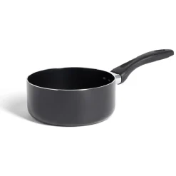 Cuisson<Gifi Casserole tous feux sauf induction aluminium noir Ø16cm