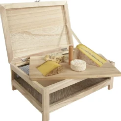 Conservation Alimentaire<Gifi Cave à fromage bois avec plateau amovible