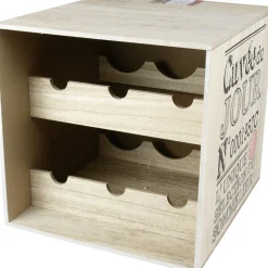 Rangement De Cuisine<Gifi Cave à vin en bois pour 6 bouteilles