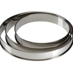 Cuisson<Gifi Cercle à pâtisserie en inox x3