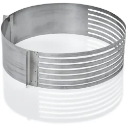 Cuisson<Gifi Cercle à pâtisserie extensible spécial génoise inox