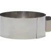 Cuisson<Gifi Cercle à pâtisserie extensible inox