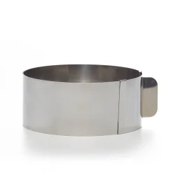 Cuisson<Gifi Cercle à pâtisserie extensible inox