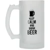 Gifi Chope de bière en verre imprimé humour| Vaisselle Et Accessoires De Table