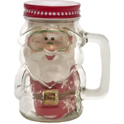 Préparation Culinaire<Gifi Chope en verre père Noël avec cookies et sucre d'orge