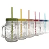 Gifi Chope transparente avec couvercle coloré et paille X 6| Vaisselle Et Accessoires De Table