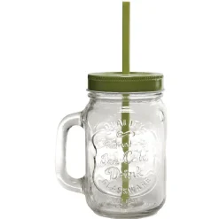 Gifi Chope transparente avec couvercle coloré et paille X 6| Vaisselle Et Accessoires De Table