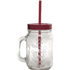 Gifi Chope transparente avec couvercle coloré et paille X 6| Vaisselle Et Accessoires De Table