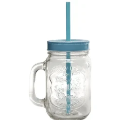 Gifi Chope transparente avec couvercle coloré et paille X 6| Vaisselle Et Accessoires De Table