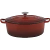 Cuisson<Gifi Cocotte en fonte rouge ø 32 cm