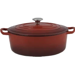 Cuisson<Gifi Cocotte en fonte rouge ø 32 cm