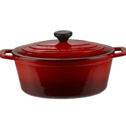 Cuisson<Gifi Cocotte fonte rouge et noir