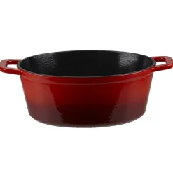 Cuisson<Gifi Cocotte fonte rouge et noir