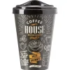Gifi Coffee cup mug avec couvercle 400 ml| Vaisselle Et Accessoires De Table