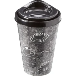 Gifi Coffee cup mug avec couvercle 400 ml| Vaisselle Et Accessoires De Table