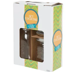 Gifi Coffret à cocktail avec shaker inox| Vaisselle Et Accessoires De Table