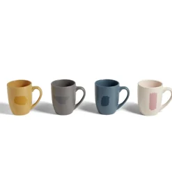 Gifi Coffret 4 mug faïence 35cl| Vaisselle Et Accessoires De Table