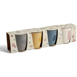 Gifi Coffret 4 mug faïence 35cl| Vaisselle Et Accessoires De Table