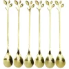 Gifi Coffret 6 petites cuillères inox doré| Vaisselle Et Accessoires De Table