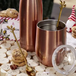 Gifi Coffret 6 petites cuillères inox doré| Vaisselle Et Accessoires De Table
