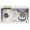 Gifi Coffret bougie avec mug porcelaine| Vaisselle Et Accessoires De Table