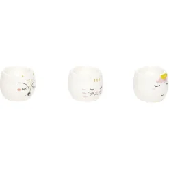 Gifi Coffret coquetier x3 motif tête animal| Vaisselle Et Accessoires De Table