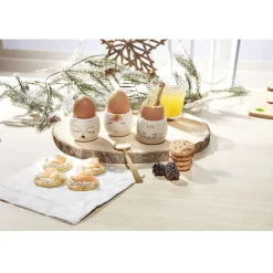 Gifi Coffret coquetier x3 motif tête animal| Vaisselle Et Accessoires De Table