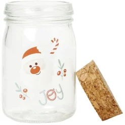 Conservation Alimentaire<Gifi Coffret mini bocal en verre motif Noël couvercle liège x6